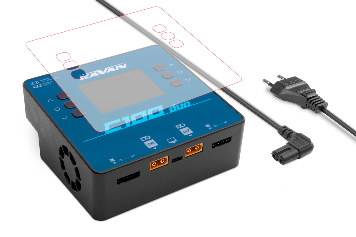 kavan c100 duo balanced charger 2x 500w kavan c100 duo balanced charger 2x 500w